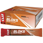 Clif Snack Foods Orange Flavor with Caffeine 18 x 60g CLIF Bloks Energy Chews