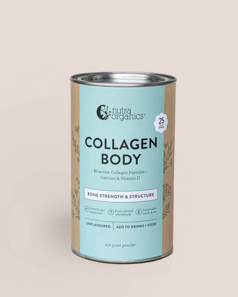 Nutra Organics Collagen Body with Bioactive Collagen Peptides + Calcium & Vitamin D Unflavoured