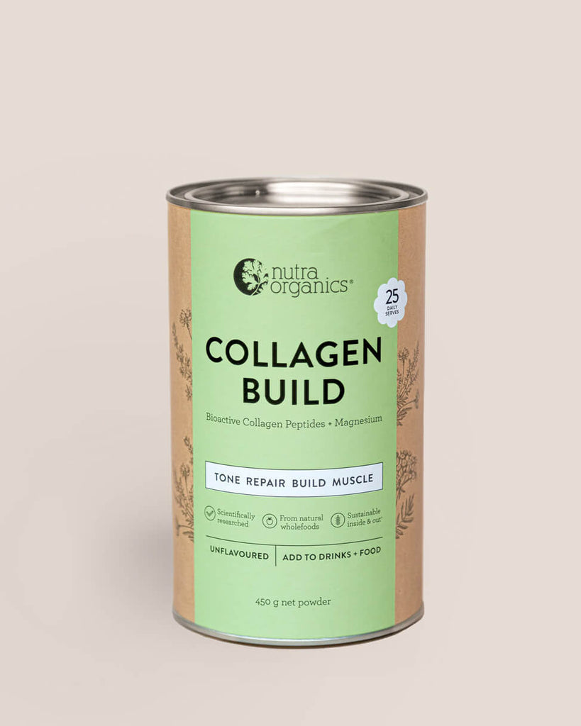 Nutra Organics Collagen Build with Bioactive Collagen Peptides + Magnesium Unflavoured