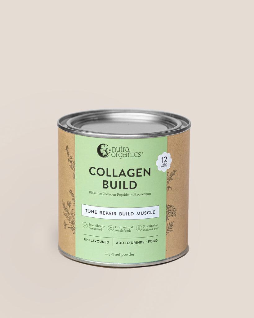 Nutra Organics Collagen Build with Bioactive Collagen Peptides + Magnesium Unflavoured