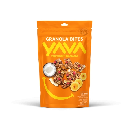 YAVA Granola Bites Coconut Banana 125g