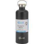 Cheeki Stainless Steel Bottle Matte Black 'Thirsty Max' 1.6L