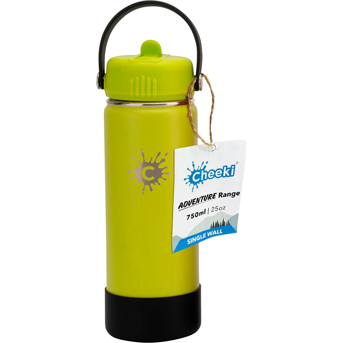 Cheeki Stainless Steel Bottle Adventure Lime 750ml