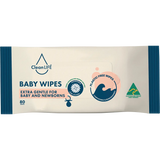 CleanLIFE Plastic Free Wipes Extra Gentle for Baby and Newborns 80pk
