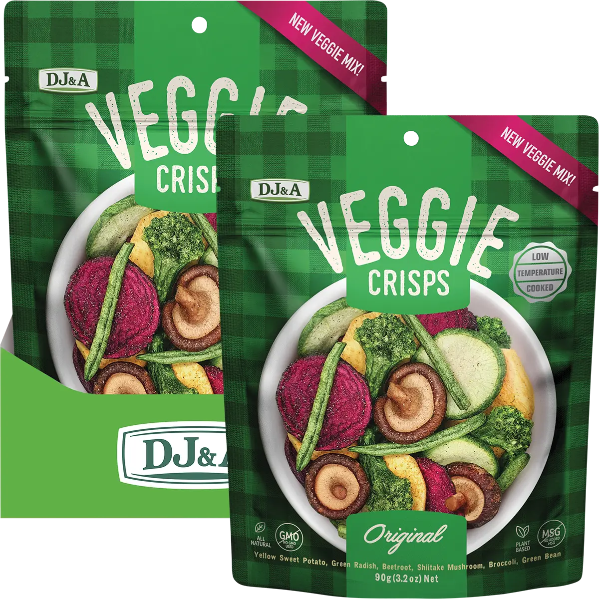 DJ&A Veggie Crisps Original 9x90g
