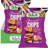 DJ&A Gourmet Chips Taro & Sweet Potato Seasoned Salt 5x100g