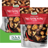 DJ&A Shiitake Mushroom Crisps Smoked Chilli & Garlic 9x65g