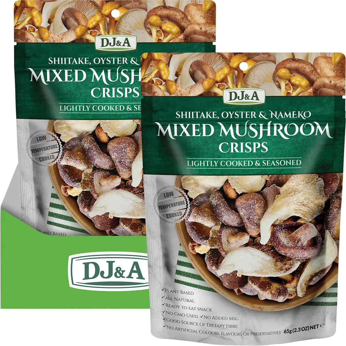 DJ&A Mixed Mushroom Crisps 9x65g