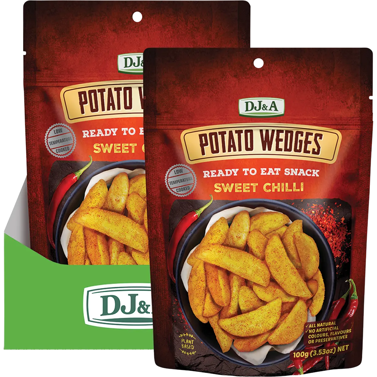 DJ&A Potato Wedges Sweet Chilli 9x100g