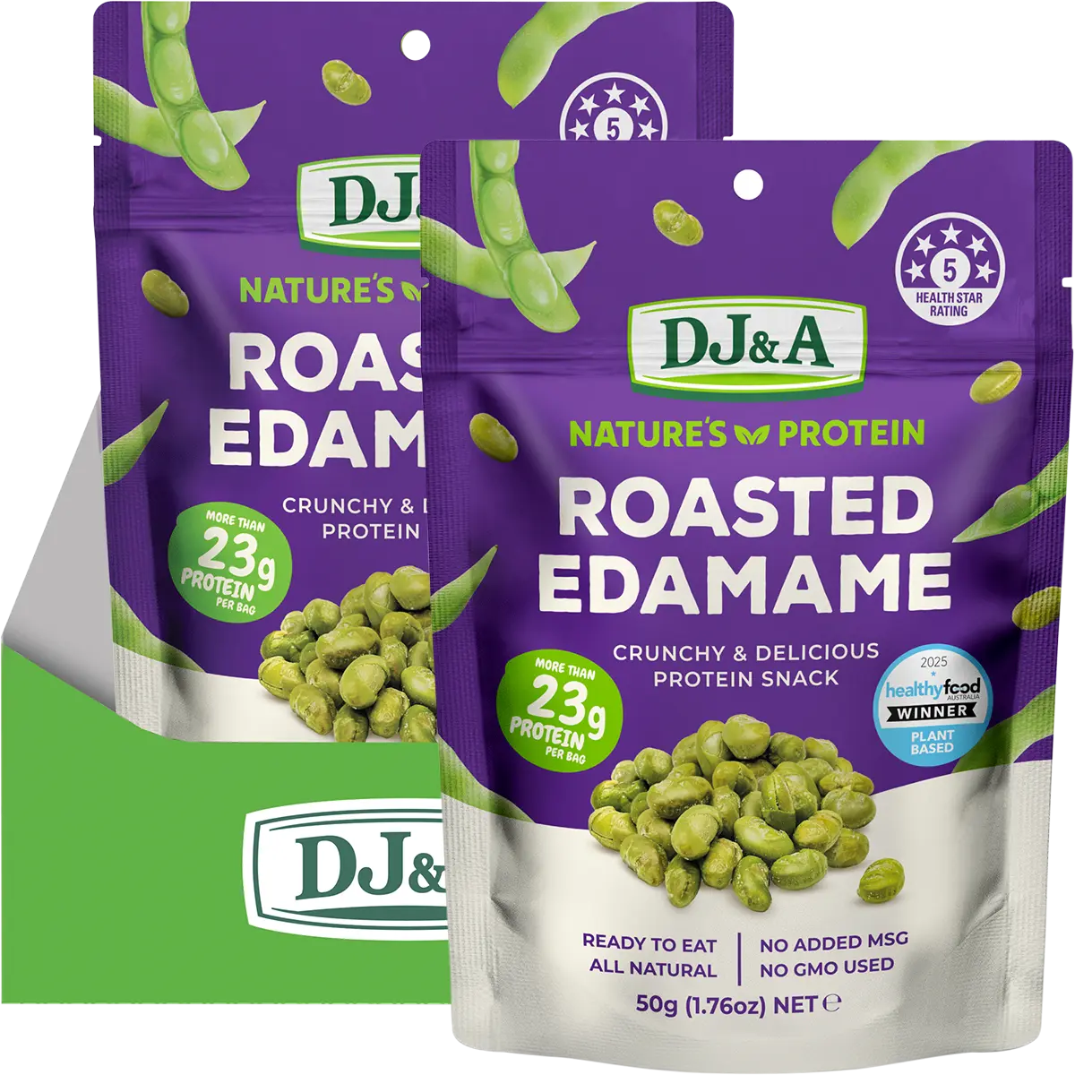 DJ&A Nature's Protein Roasted Edamame 12x50g