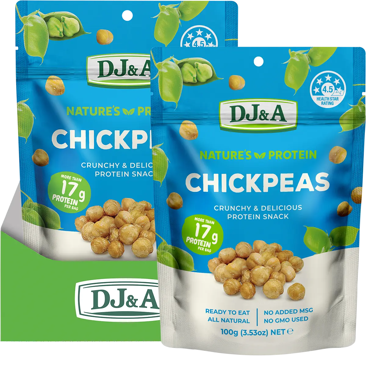 DJ&A Nature's Protein Chickpeas 12x100g