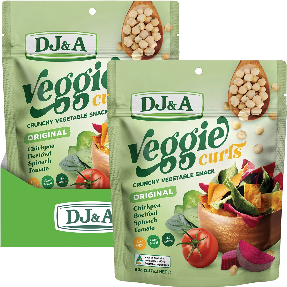 DJ&A Veggie Curls Original 9x90g