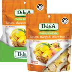 DJ&A Freeze Dried Banana, Mango & Yellow Peach 10x45g