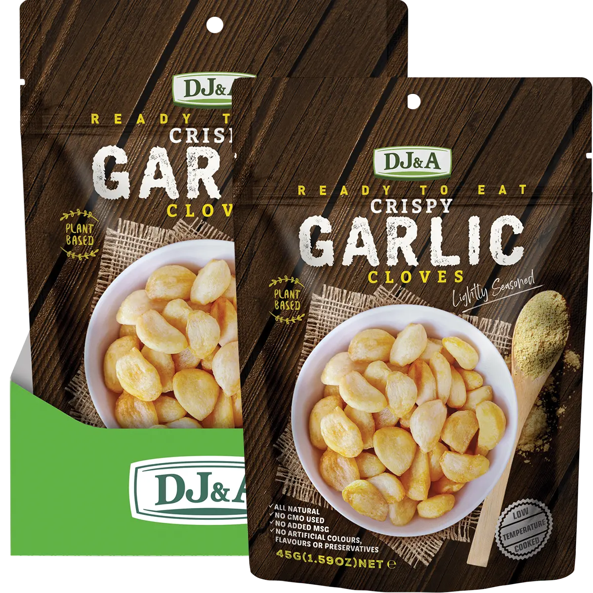 DJ&A Crispy Garlic Cloves 12x45g