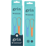 Grin 100% Recycled Plastic Tongue Cleaner Orange, Blue 8x2pk