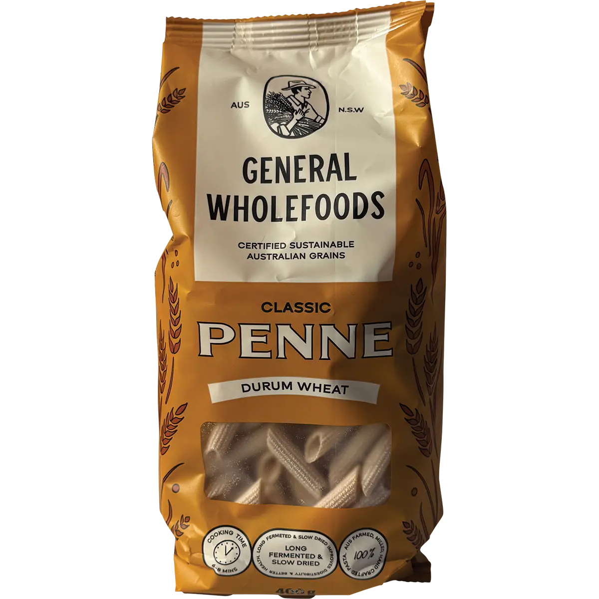 General Wholefoods Durum Wheat Pasta Penne 400g