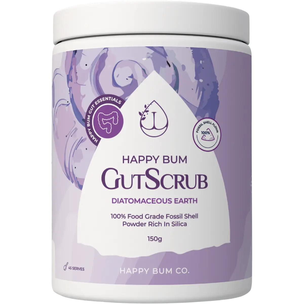 Happy Bum Co Gut Scrub Diatomaceous Earth 150g