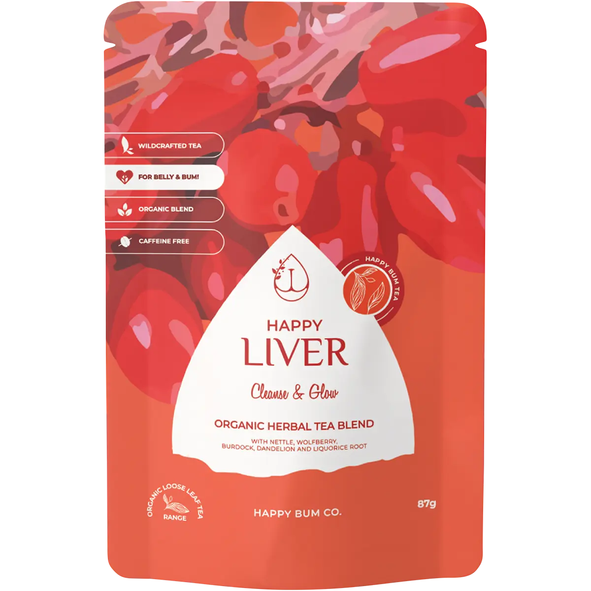 Happy Bum Co Happy Liver Tea 87g