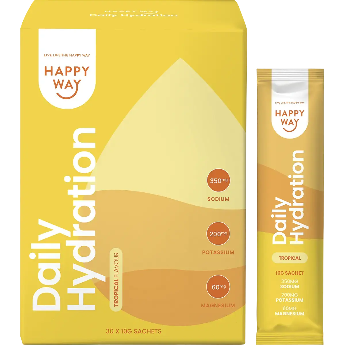 Happy Way Daily Hydration Tropical 30x10g Sachets