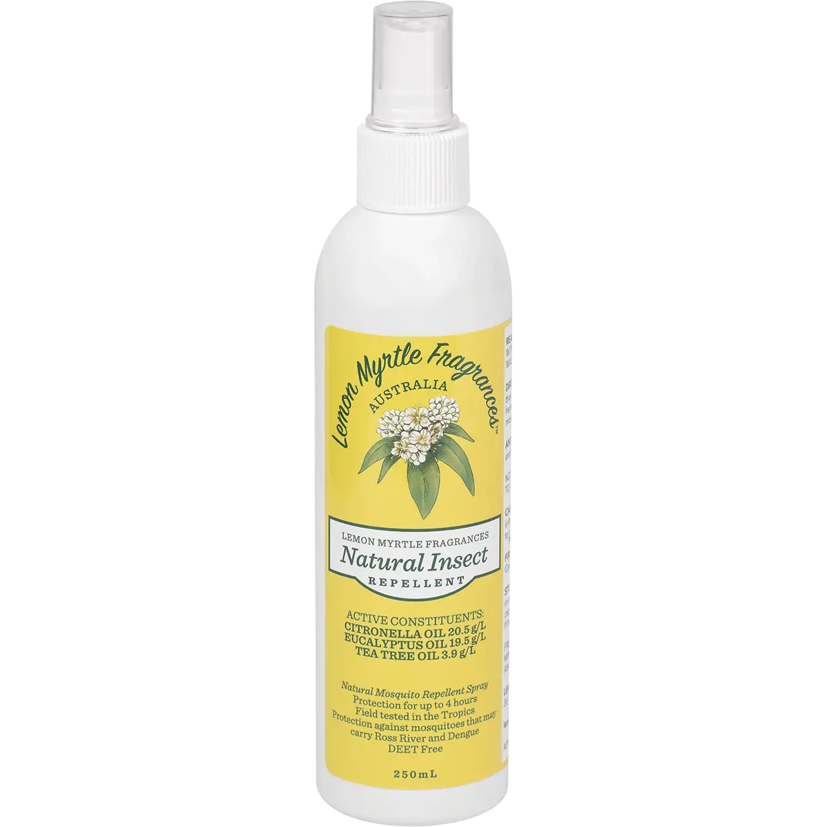 Lemon Myrtle Fragrances Natural Insect Repellent 250ml