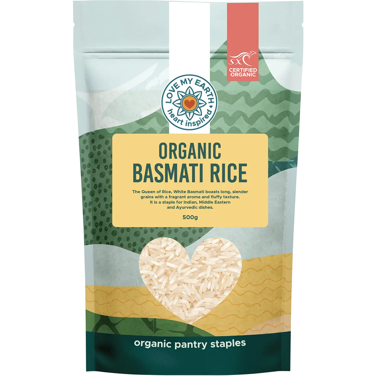 Love My Earth Organic Basmati Rice 500g