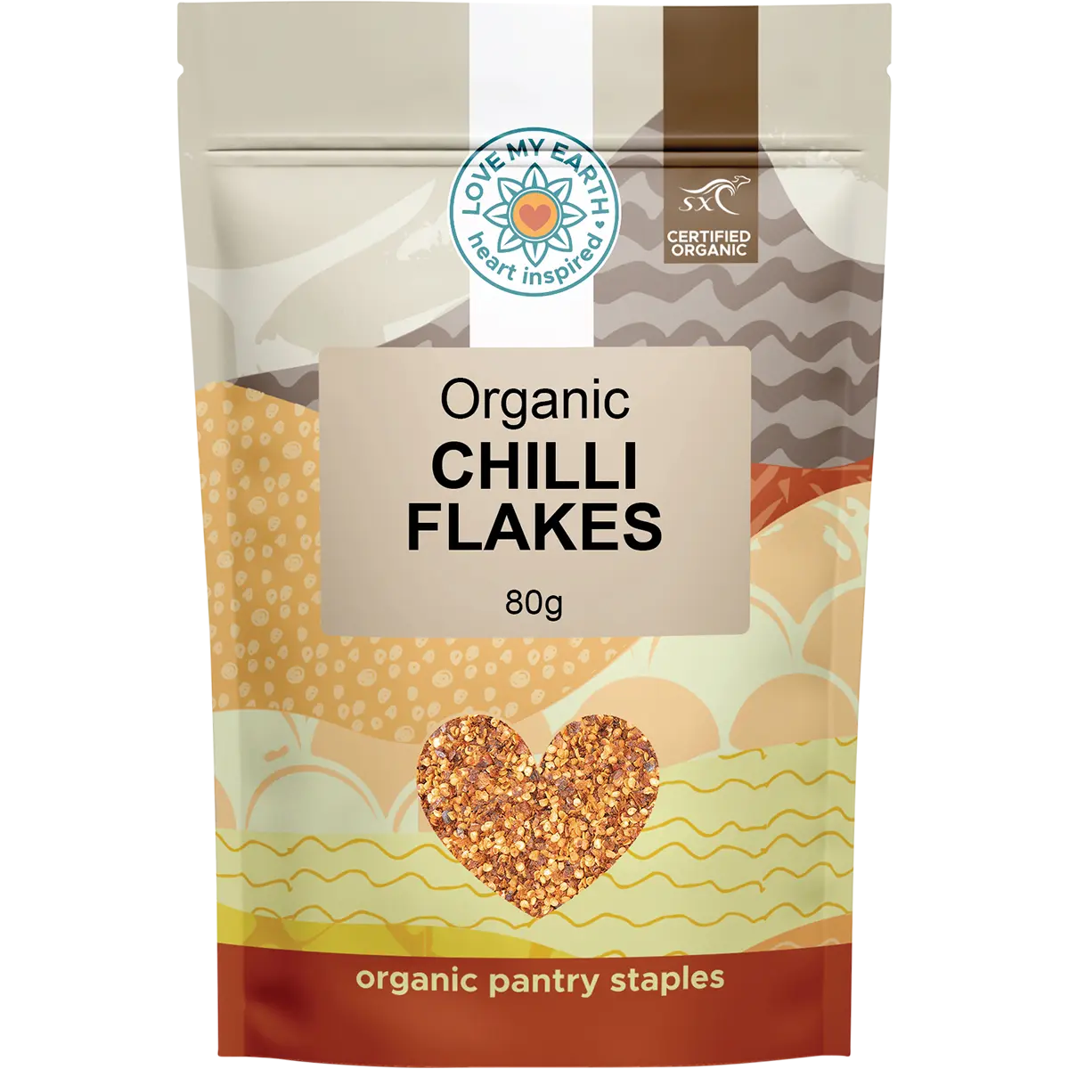 Love My Earth Organic Chilli Flakes 80g