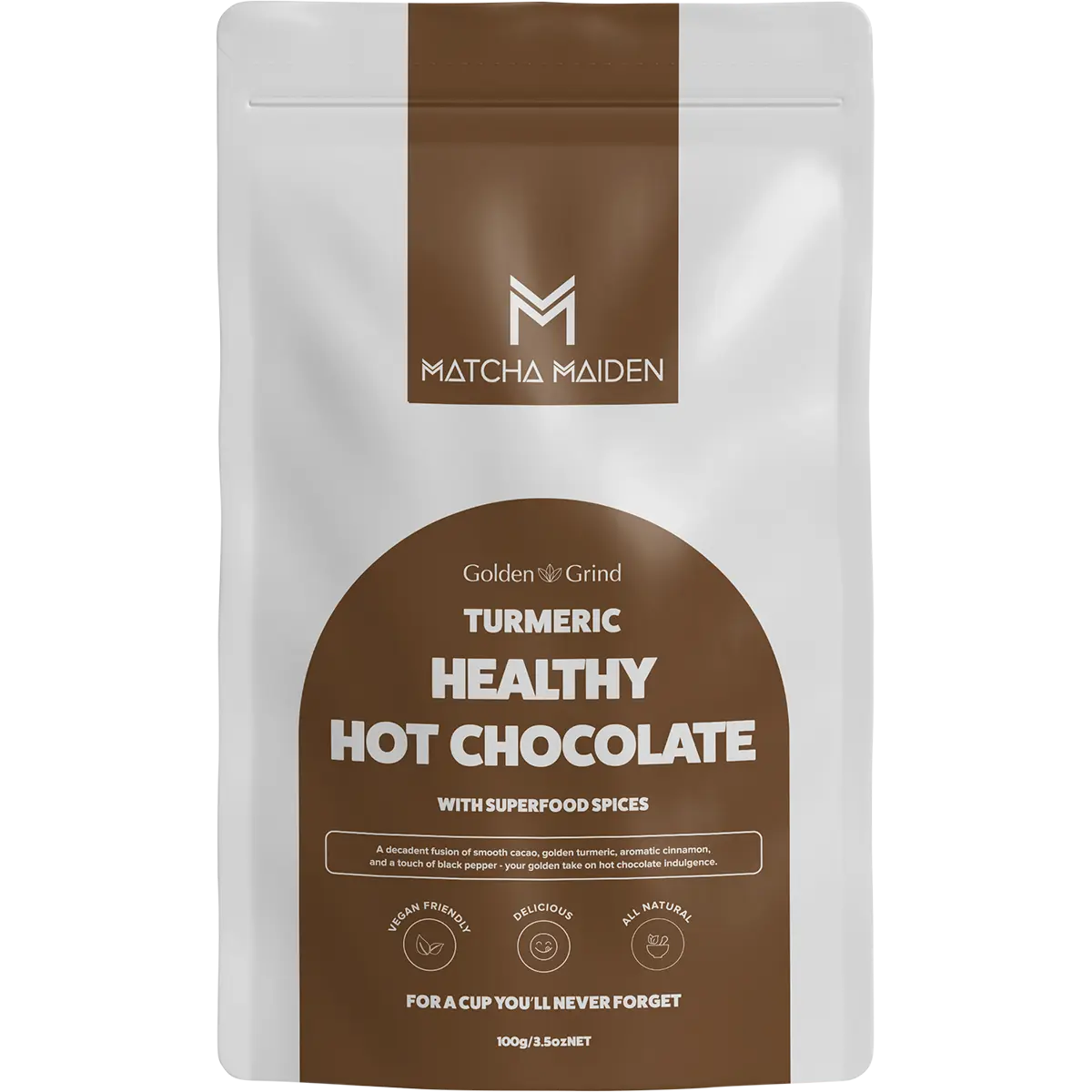 Matcha Maiden Golden Grind Healthy Turmeric Hot Chocolate Blend 100g