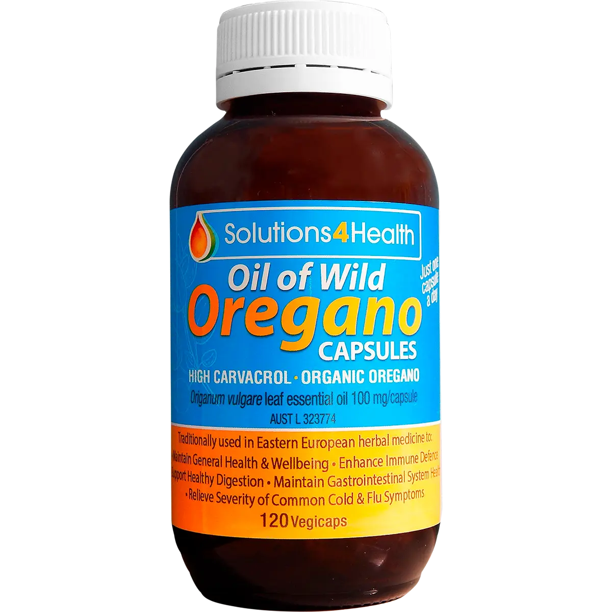 Solutions 4 Health Oil of Wild Oregano VegeCaps 120 Caps