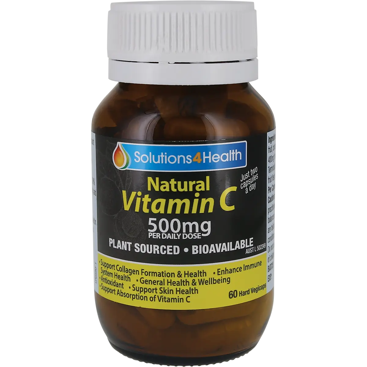 Solutions 4 Health Natural Vitamin C 60 Caps