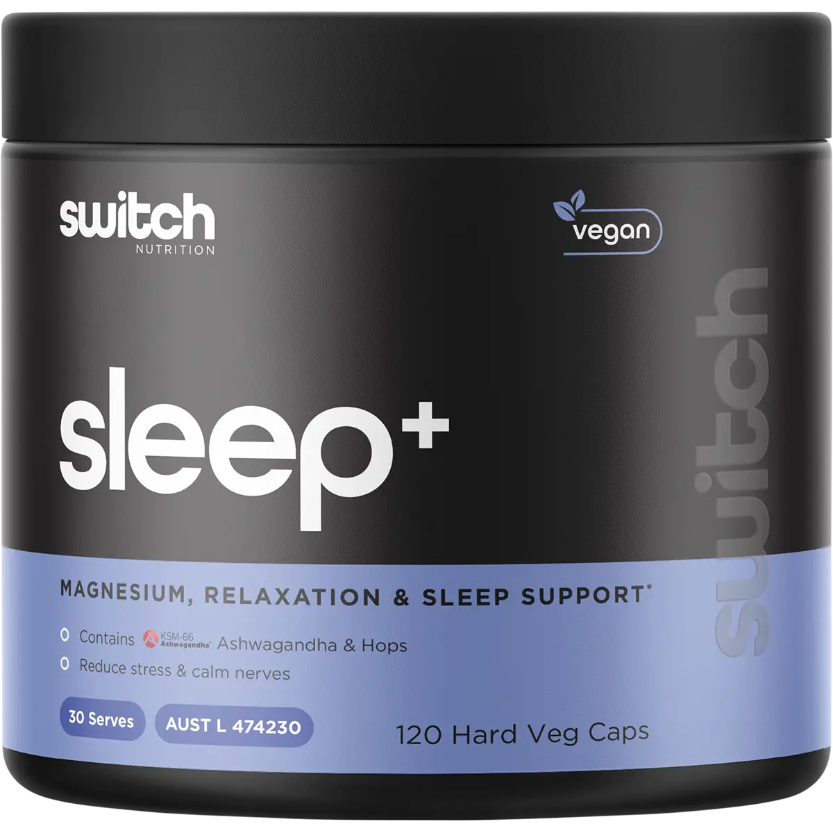 Switch Nutrition Sleep+ Magnesium 120 Caps