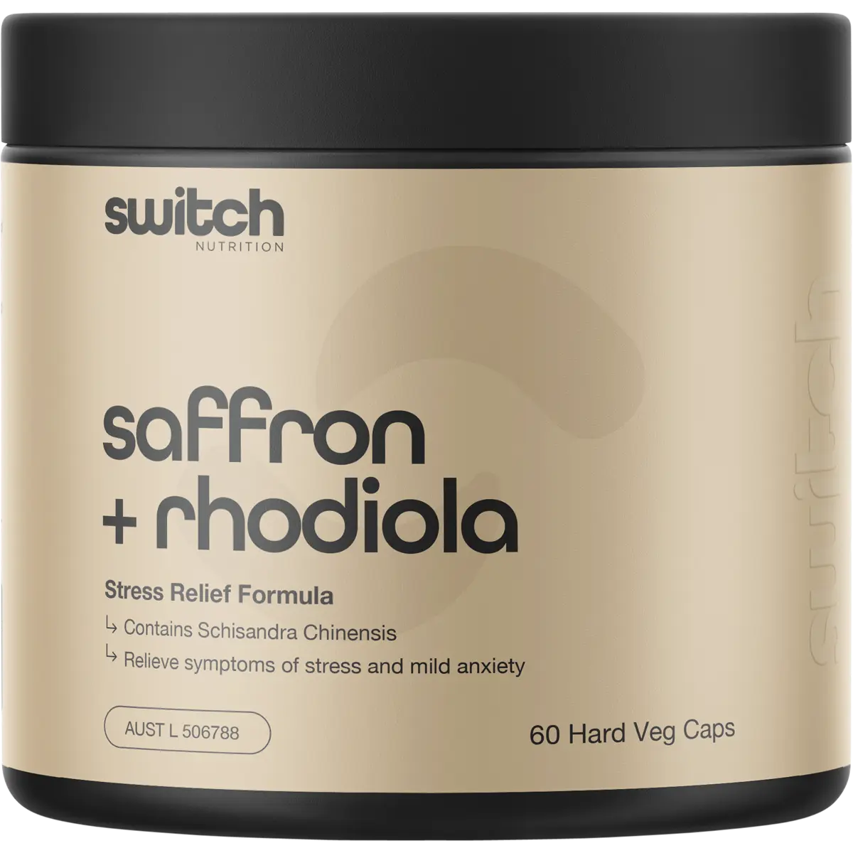 Switch Nutrition Saffron + Rhodiola Stress Relief 60 Caps