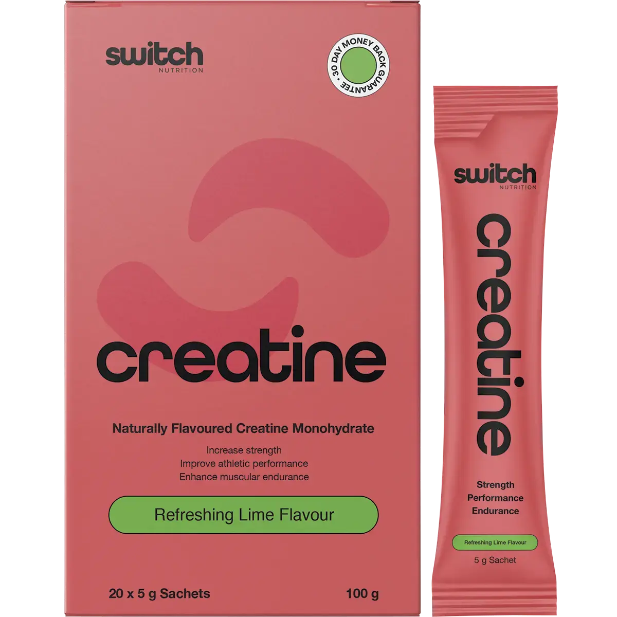Switch Nutrition Creatine Monohydrate Refreshing Lime 20x5g Sachets