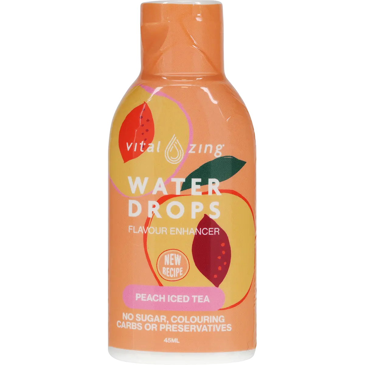 Vital Zing Water Drops Peach Iced Tea 45ml