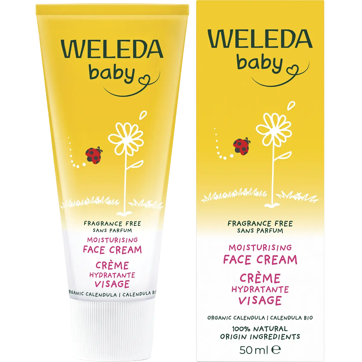 Weleda Baby Face Cream Calendula Fragrance Free 50ml