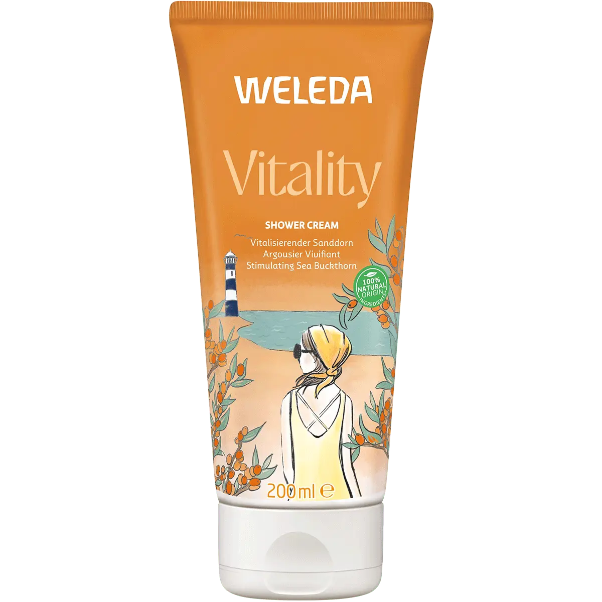 Weleda Vitality Shower Cream Sea Buckthorn 200ml