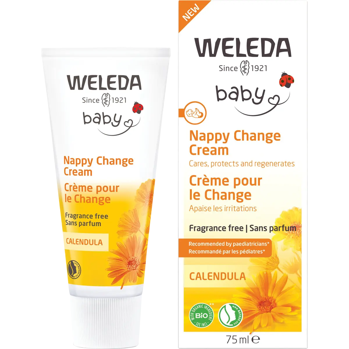 Weleda Baby Nappy Change Cream Calendula Fragrance Free 75ml