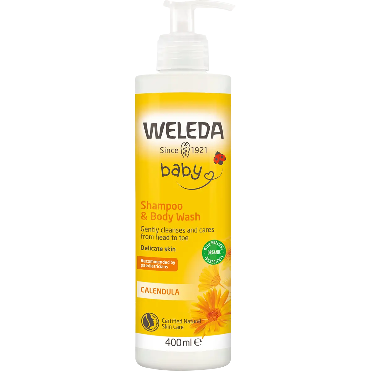 Weleda Calendula Shampoo & Body Wash Baby 400ml