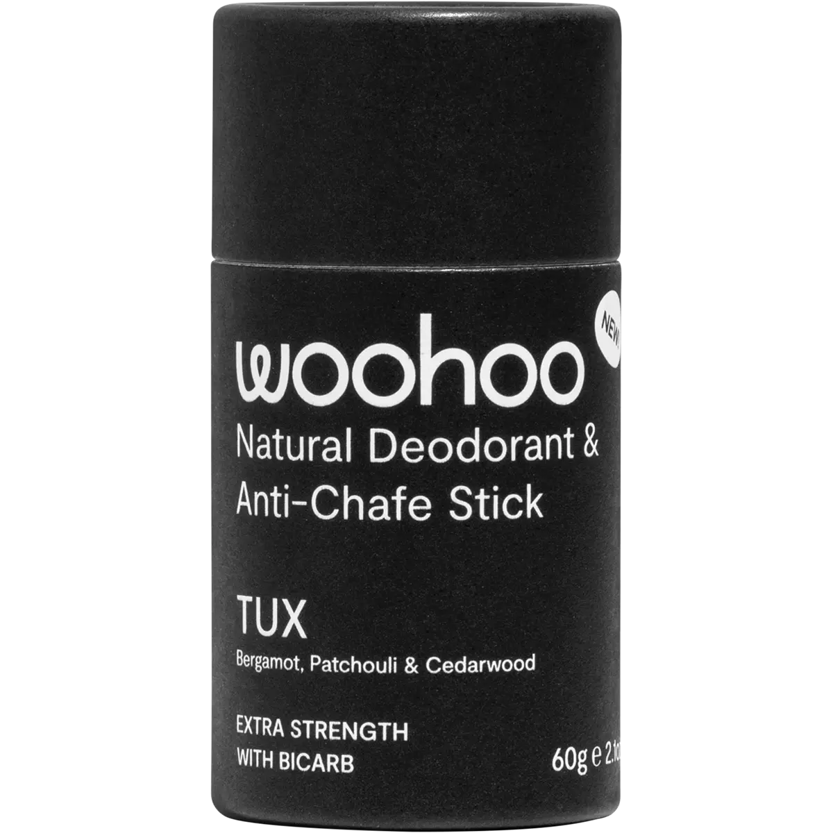 Woohoo Body Natural Deodorant Stick Tux Extra Strength (Anti-Chafe) 60g