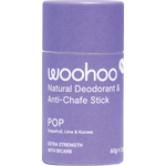 Woohoo Body Natural Deodorant Stick Pop Extra Strength (Anti-Chafe) 60g