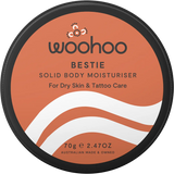 Woohoo Body Bestie Solid Body Moisturiser Tin Dry Skin & Tattoo Care 70g