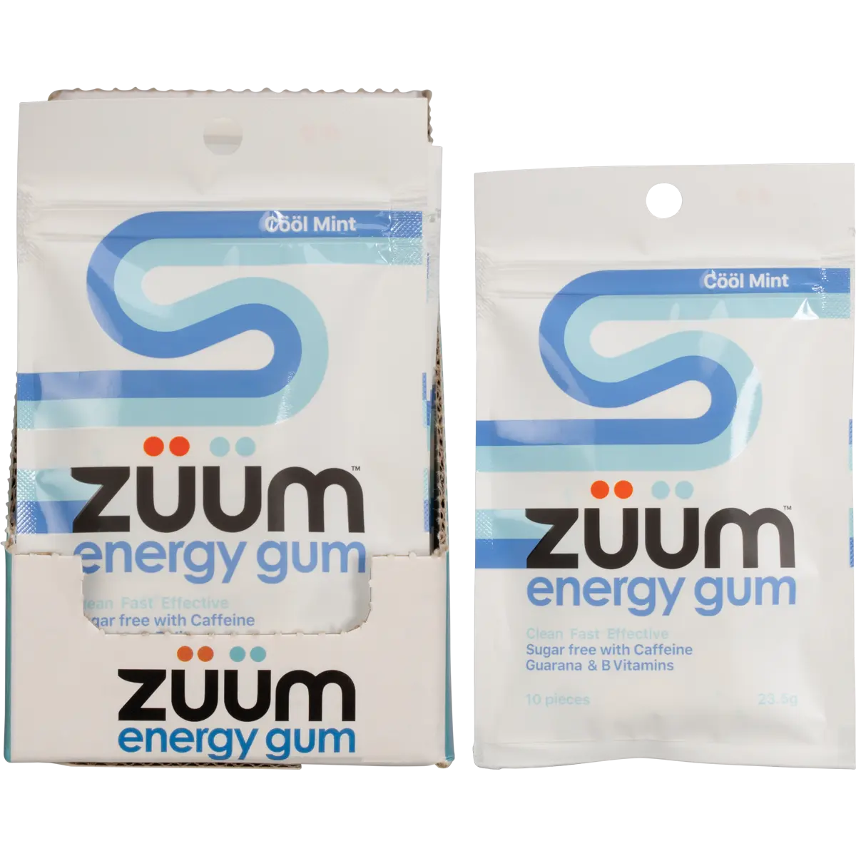 Zuum Energy Gum Cool Mint 16x10pcs