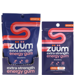 Zuum Energy Gum Extra Strength Sport Strawberry Hasta 16x10pcs