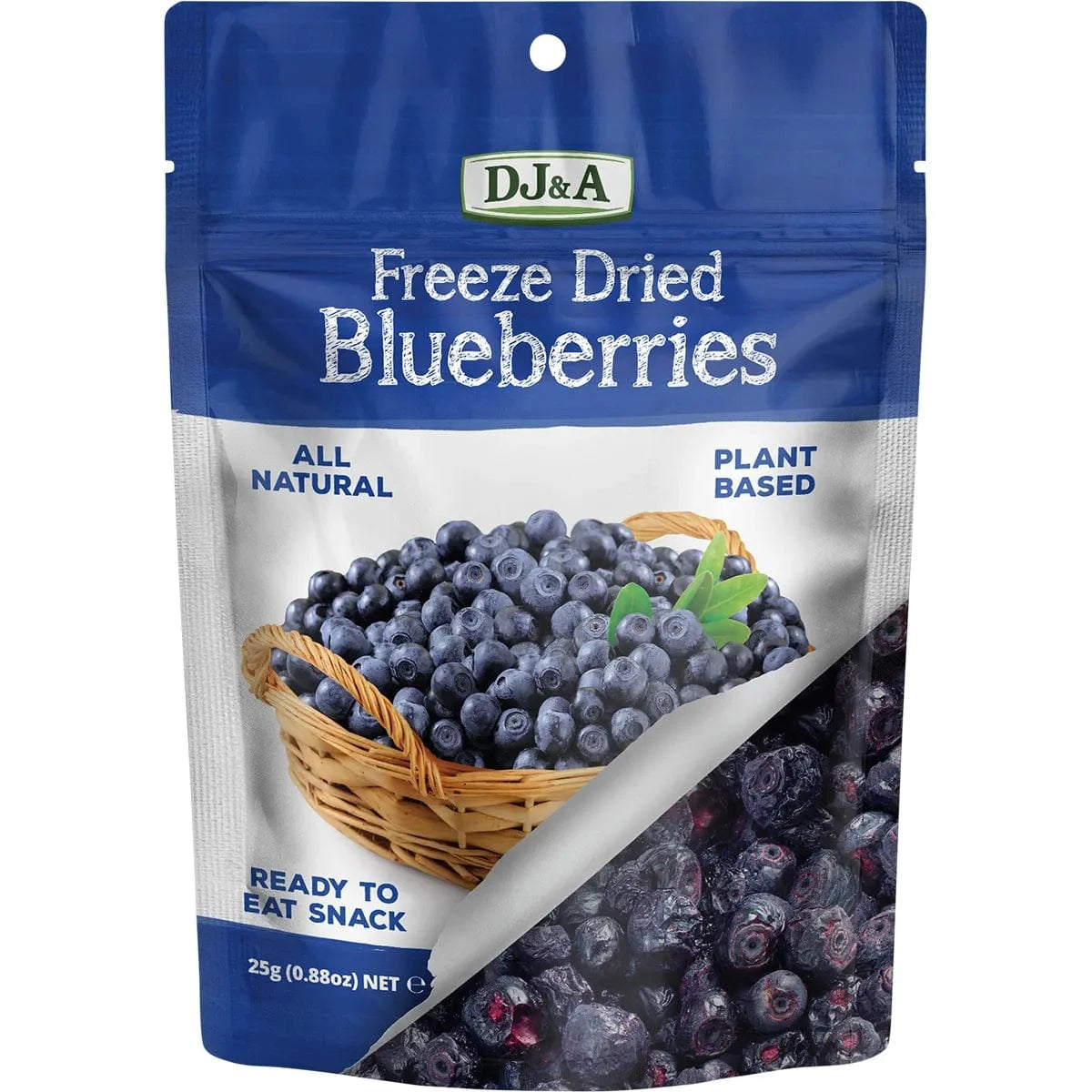 DJ&A Snack Foods DJ&A Freeze Dried Blueberries 10x25g