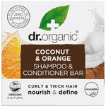 Dr. Organic Skin Care Dr. Organic Shampoo & Conditioner Bar Coconut Orange Curly & Thick 75g