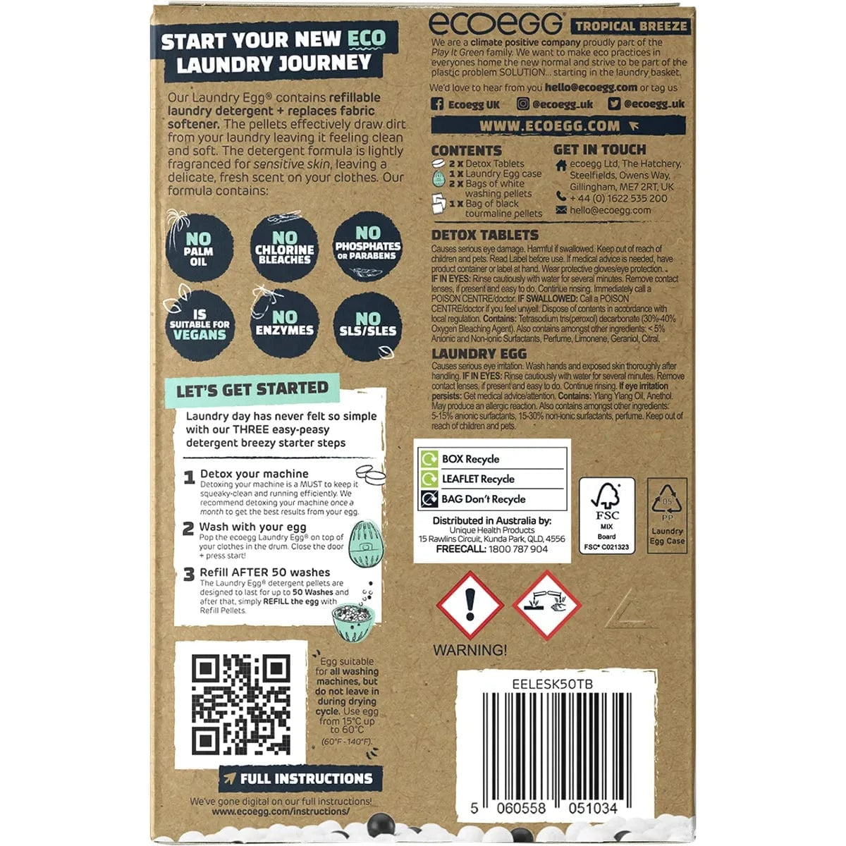 Ecoegg Laundry Supplies Ecoegg Laundry Egg Starter Kit 50 Washes