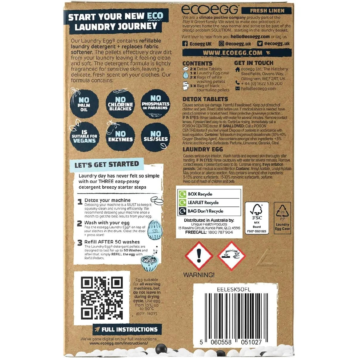 Ecoegg Laundry Supplies Ecoegg Laundry Egg Starter Kit 50 Washes