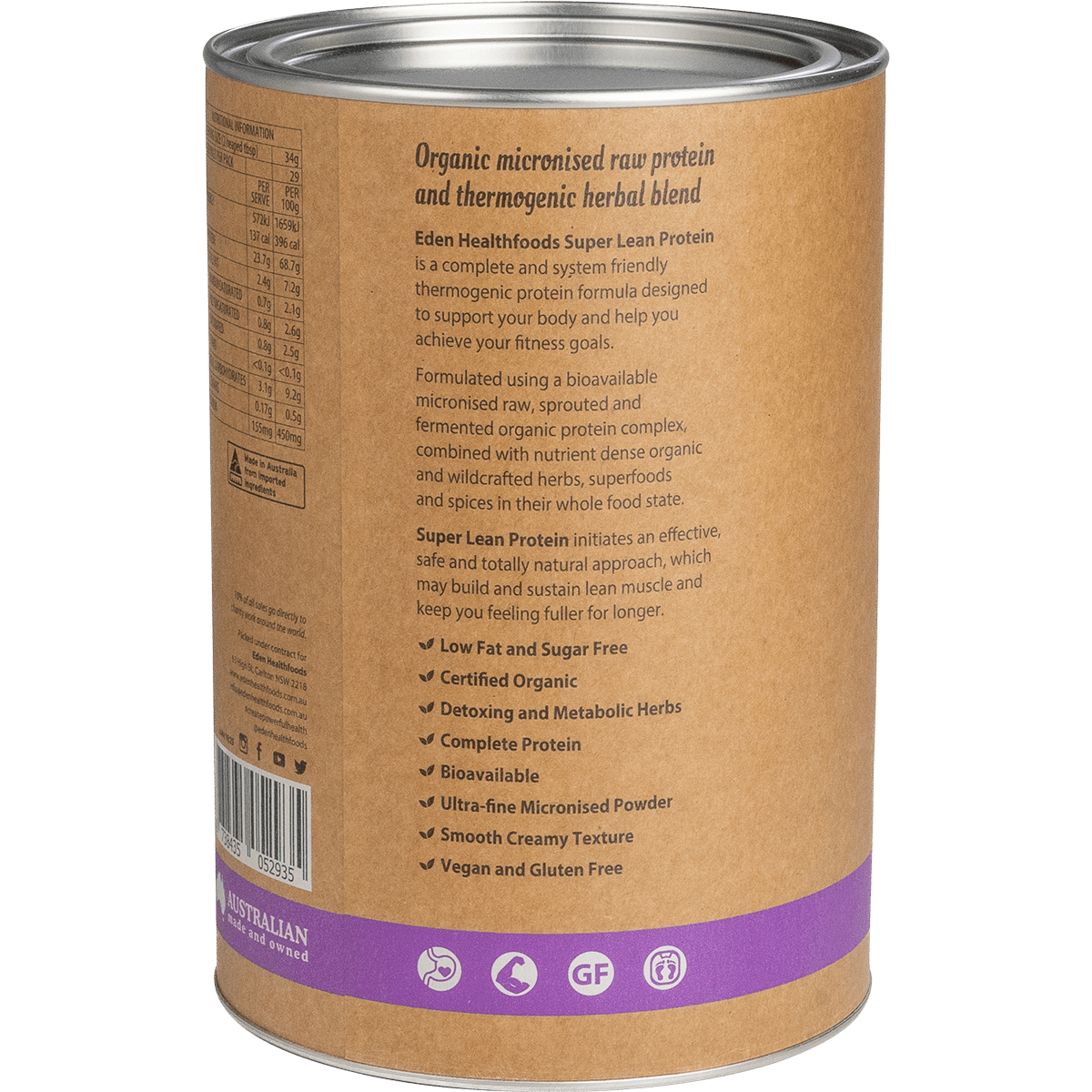 Eden Healthfoods Super Lean Protein 1kg left-side product image