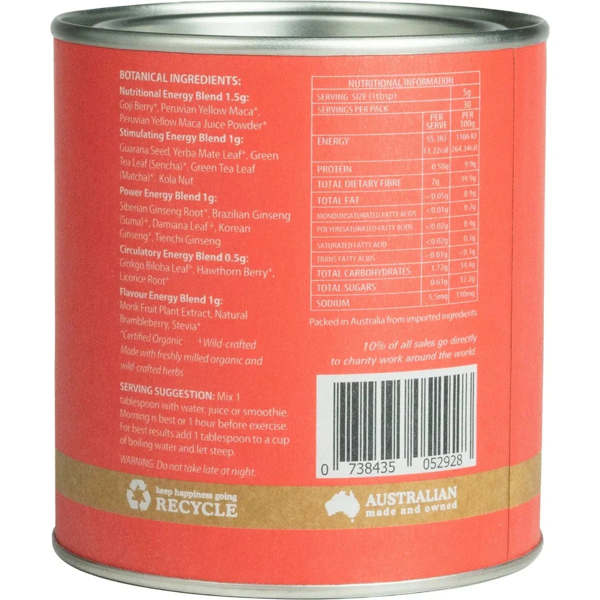 Eden HealthFoods Vitamins & Supplements Eden Healthfoods - Energy Shot Pre-Workout 150g