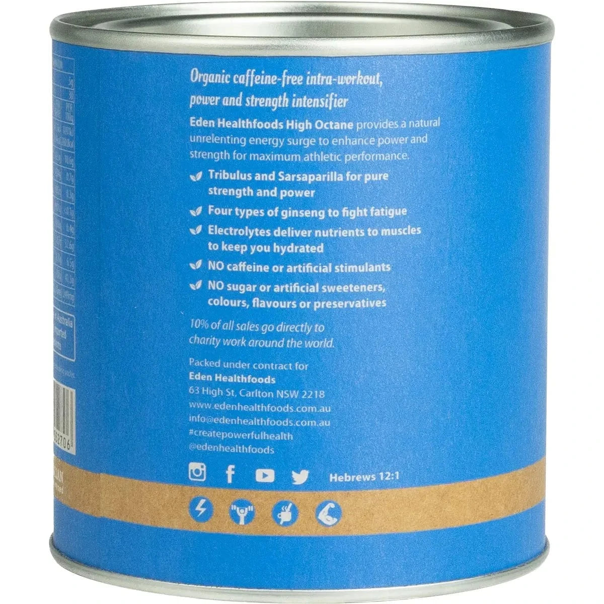 Eden HealthFoods Vitamins & Supplements Eden Healthfoods - High Octane Caffeine-free Power & Energy 150g