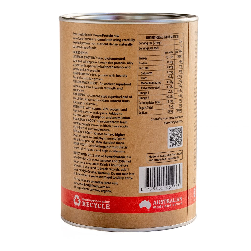 Eden HealthFoods Vitamins & Supplements Eden Healthfoods Power Protein 400g